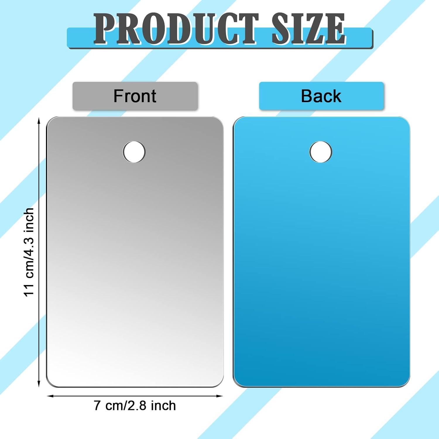 image:imageAmyhill 10 Pcs Featherweight Camping Mirror Shatterproof Compact Small Mirrors Bulk for Pocket Travel Shaving Makeup Hanging Wall Men Women Bathroom 43 x 28 Inch
