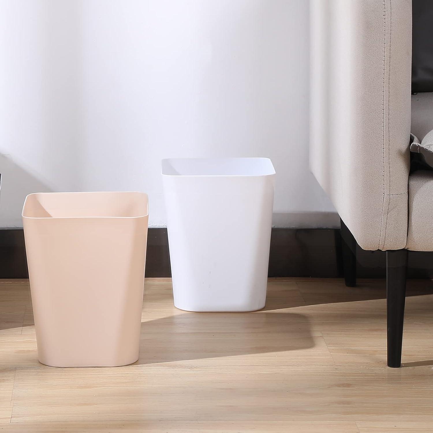 image:imageAmyhill 10 Pcs Small Trash Can 2 Gallon Plastic Garbage Can Small Waste Basket for Bathroom Office Kitchen Living Room Bedroom Home Under DeskMulticolorblack gray white khaki brown