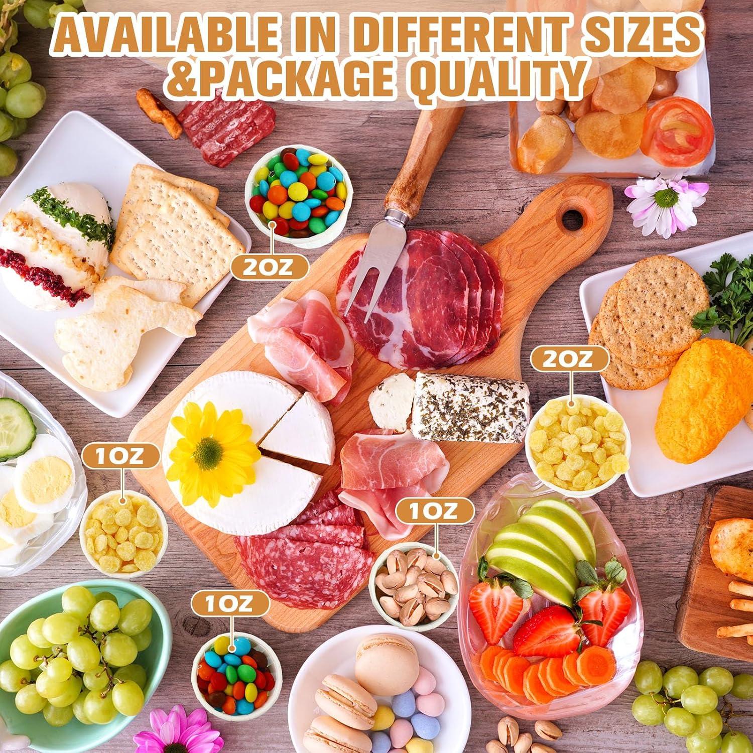 image:imageAmyhill 1200 Pack Disposable Paper Medicine Cups Small Condiment Cups for Ketchup Tasting Pills Medicine Food Dessert Portion Containers 12 oz1 2 oz