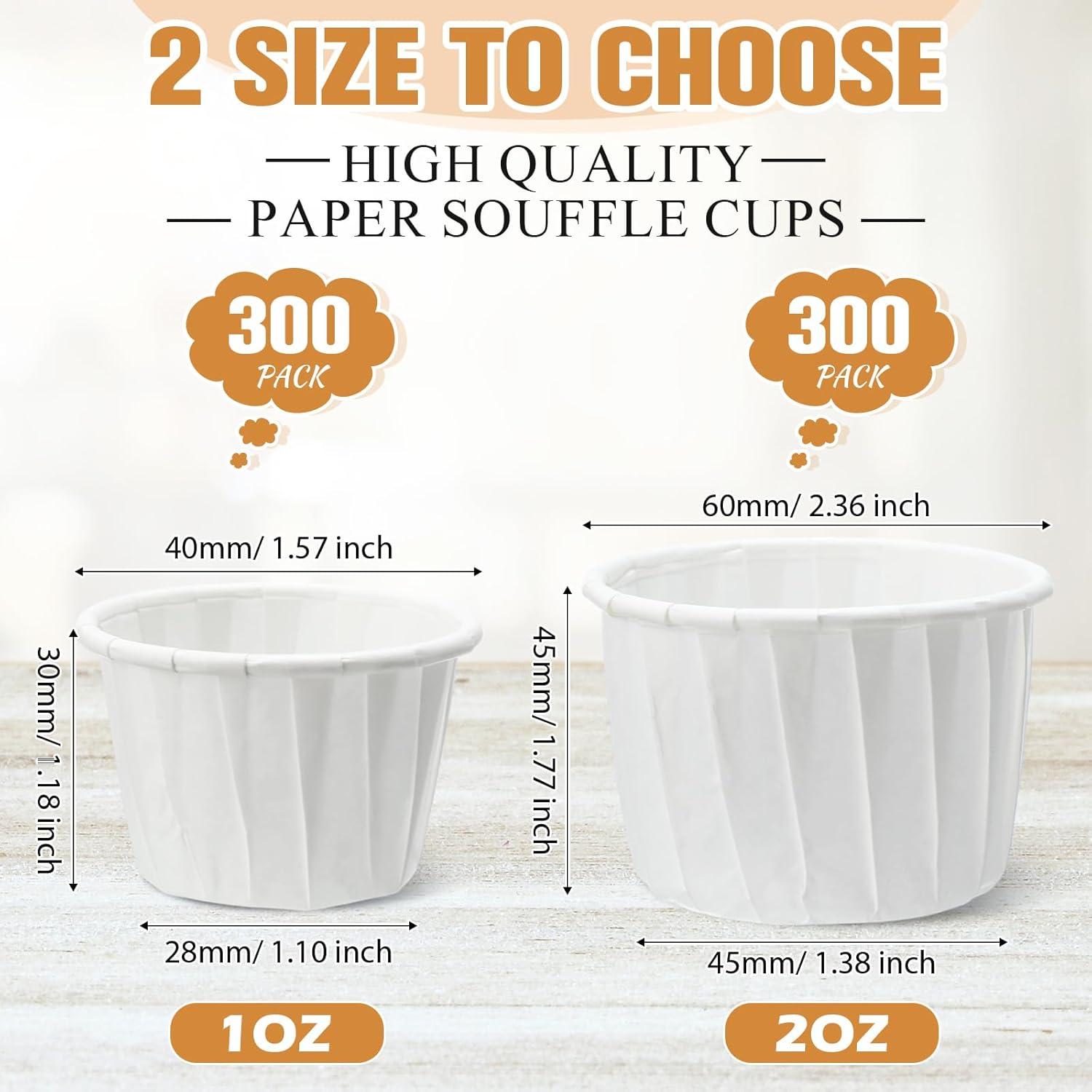image:imageAmyhill 1200 Pack Disposable Paper Medicine Cups Small Condiment Cups for Ketchup Tasting Pills Medicine Food Dessert Portion Containers 12 oz1 2 oz