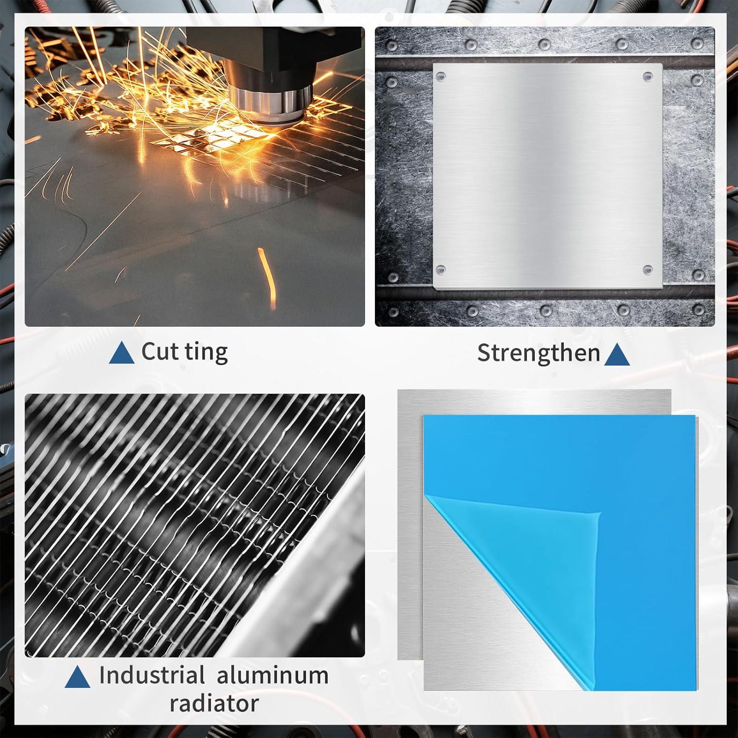 image:imageAmyhill 20 Pcs Aluminum Welding Plate 6061 T651 Aluminum Sheet Metal Practice 2 x 4 x 18 013 Inch Thin Flat Plain Accessories Beginner for Mig Tig Stick Mma Arc Gas Heat for Crafting Industry12 X 12 X 164