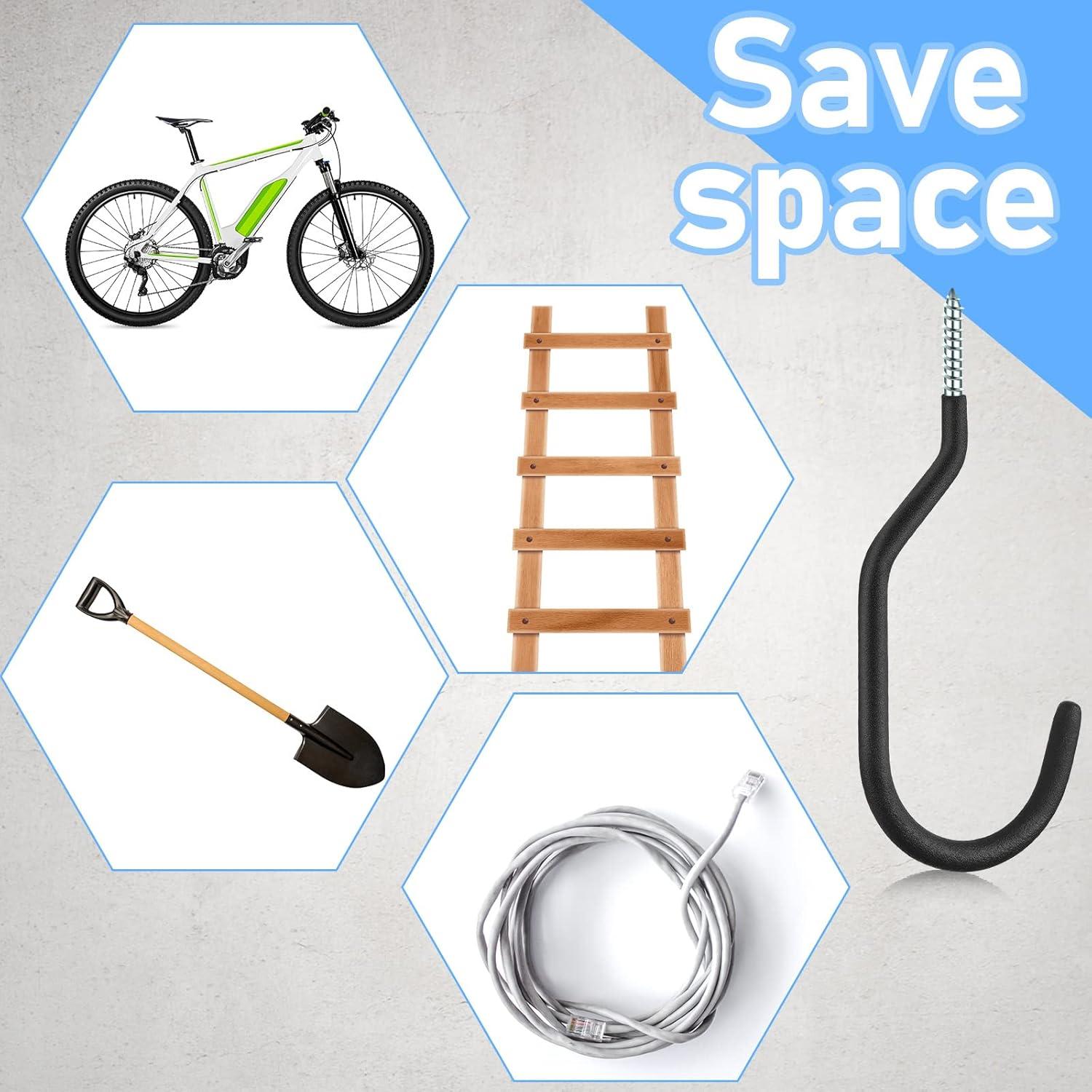 image:imageAmyhill 36 Pcs Bike Hooks for Garage Heavy Duty Bike Hooks Hanger for Wall Bicycle Storage with Hanging Screw Loading Capacity 100 Lbs