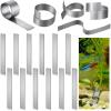 image:image15 Pcs Aquarium Plant Over Weight Anchor 5 Inch Can Cut Metal Strips 250g Plant Weights Anchors for Fish Tank Reinforced Weight Prevents Floating