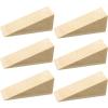 image:image6 Pcs Wooden Door Stopper Wedge Non Slip Firefighter Wood Door Stopper Wedge for Most Surfaces Solid Block
