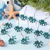 image:imageAmyhill 12 Pcs Shower Curtain Hooks Decorative Shower Curtain Rings Stainless Steel Resin Sea Theme Bathroom Decor Suitable for Home BedroomSea TurtleOctopus