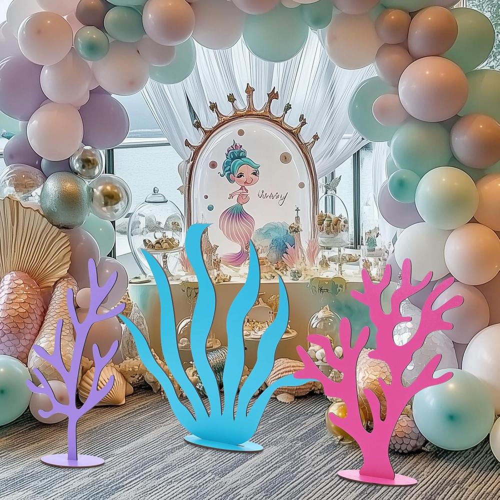 image:imageAmyhill 3 Pcs Large Wonderland Tea Party Decorations Wonderland Garden Yard Sign Teapot Teacup Tea Bowl Cardboard Cutout Stand Vintage Garden Photography Props for Birthday Wedding Bridal Shower DecorCorals